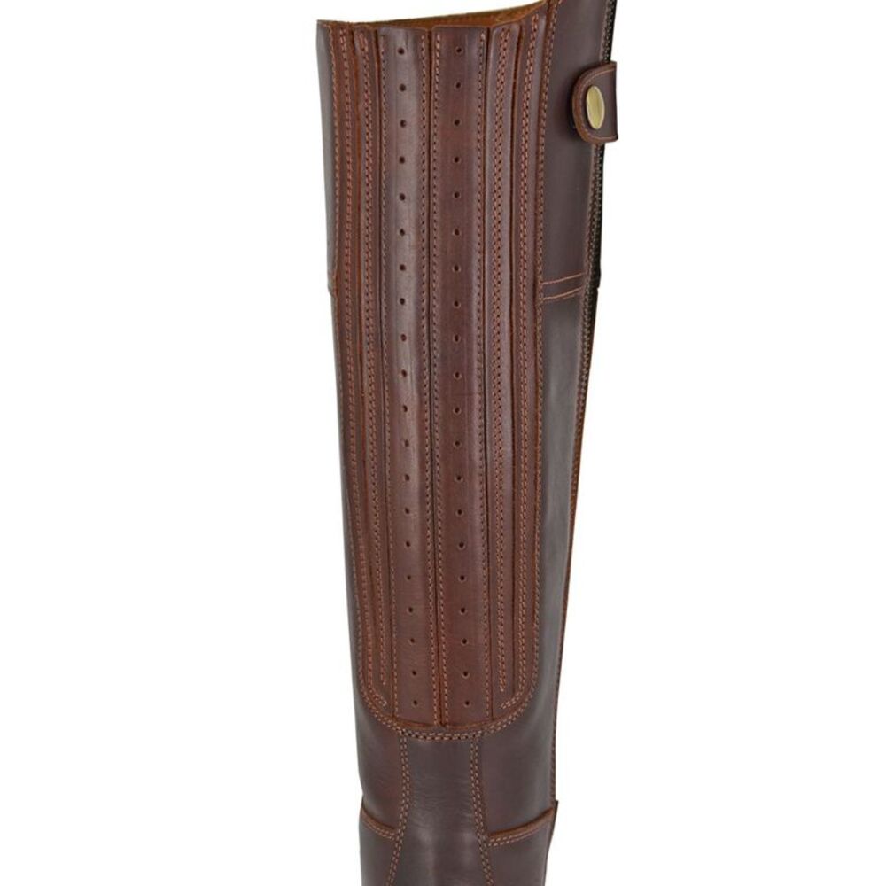 Woodland Womens/Ladies Georgia Leather Country Boots / Brown - Picture 2 of 3